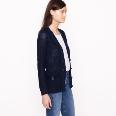Linen beach cardigan