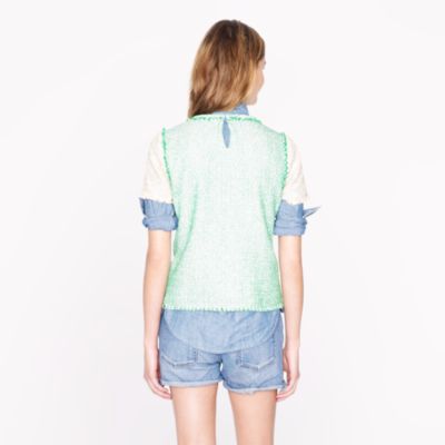 Collection glimmer tweed top