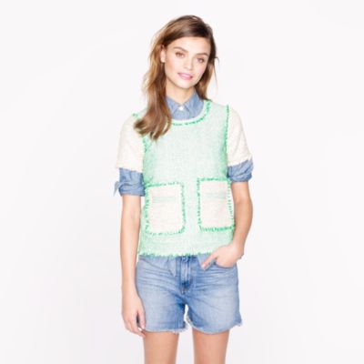 Collection glimmer tweed top