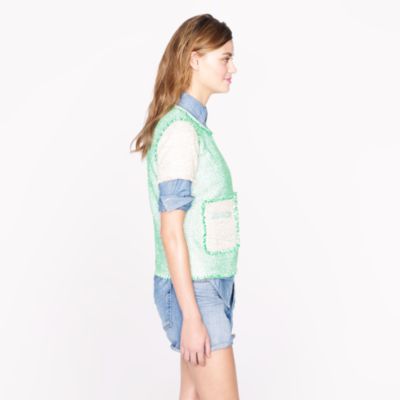 Collection glimmer tweed top
