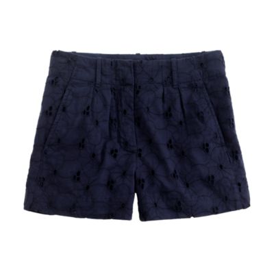 Girls' eyelet short
