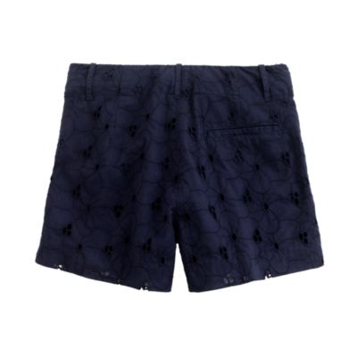 Girls' eyelet short