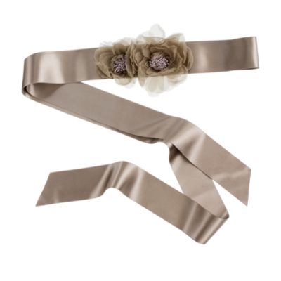 Organza peony sash