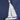 navy sailboat twist-front bandeau top
