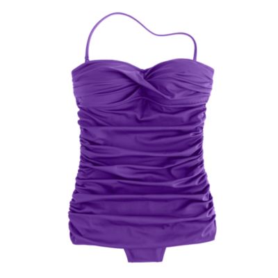 Skirted twist bandeau tank