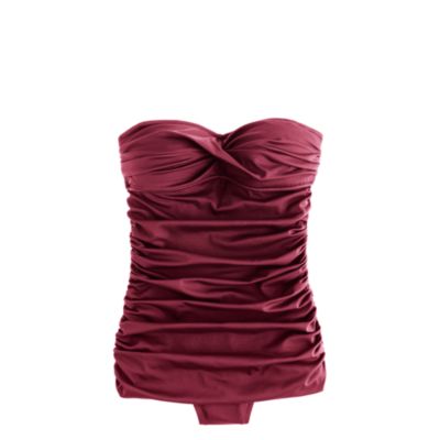 Skirted twist bandeau tank