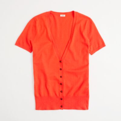 Factory short-sleeve cardigan