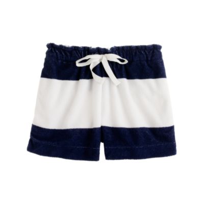 Girls' stripe terry short