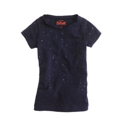 Girls' raining rhinestones tee