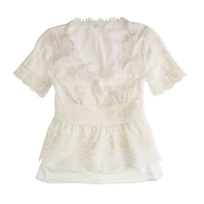 Collection embroidered eyelet top