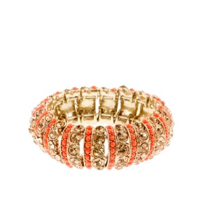 Stripe crystal stretch bracelet