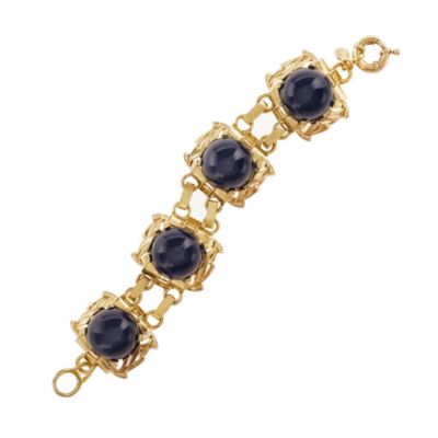 Golden cabochon bracelet