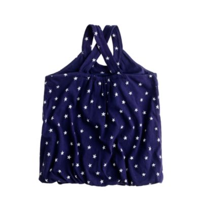 Girls' blouson tank in shooting stars