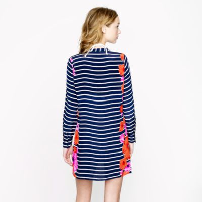 Floral stripe tunic