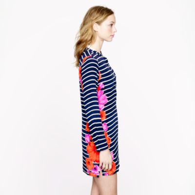 Floral stripe tunic