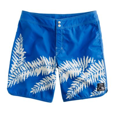 Quiksilver&reg; for J.Crew scallop board short in original aloha print