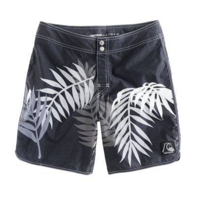 Quiksilver&reg; for J.Crew scallop board short in bamboo print