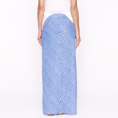 Arrowhead ikat maxiskirt