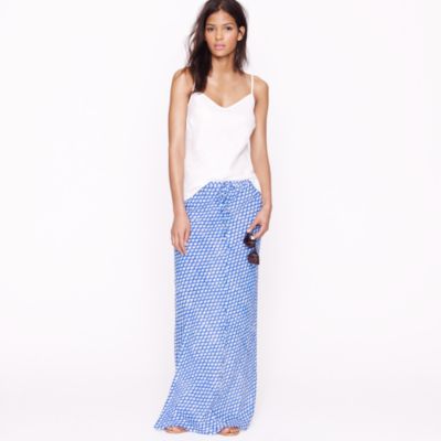 Arrowhead ikat maxiskirt