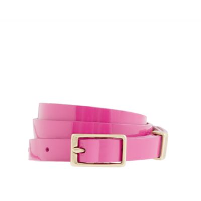 Patent leather belt