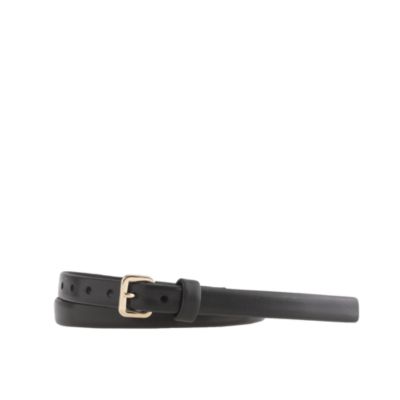 Skinny leather belt
