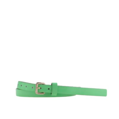 Skinny leather belt