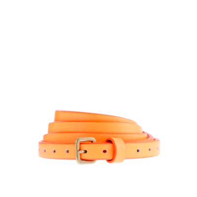 skinny leather belt