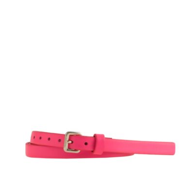 Skinny leather belt