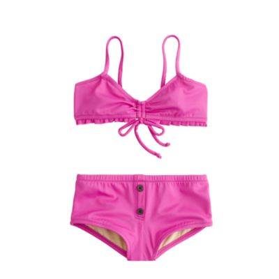 Girls' bikini set in ruffles and bows