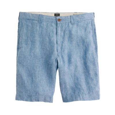 9" Stanton short in Irish linen