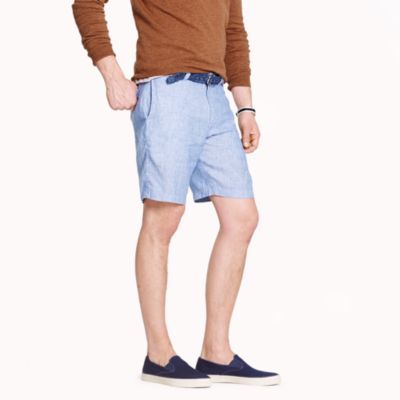 9" Stanton short in Irish linen