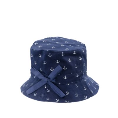 Girls' bucket hat in mini anchor