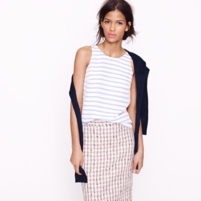 Stripe silk cami