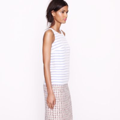 Stripe silk cami