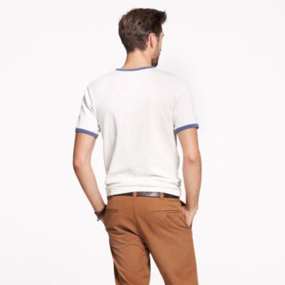 Wallace & Barnes 16/20s solid ringer tee