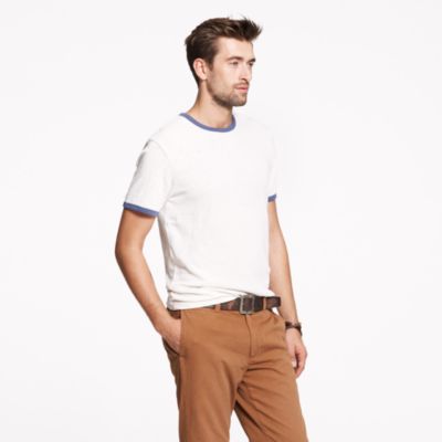 Wallace & Barnes 16/20s solid ringer tee