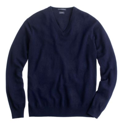 Tall cashmere V-neck sweater