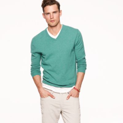 Tall cashmere V-neck sweater