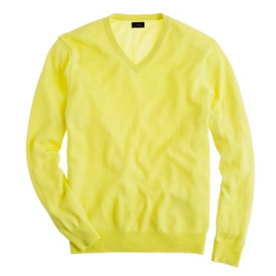 Tall cashmere V-neck sweater