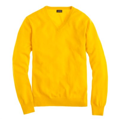 Tall cashmere V-neck sweater