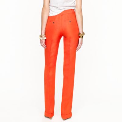 Hutton trouser in raw silk