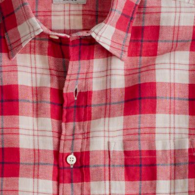 Summerweight twill shirt in Yarmouth plaid