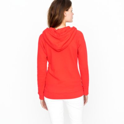 Summerlight terry zip-front hoodie