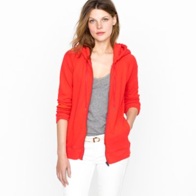 Summerlight terry zip-front hoodie