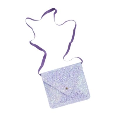 Girls' glitter envelope bag