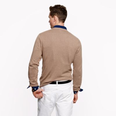 Slim cotton-cashmere crewneck sweater