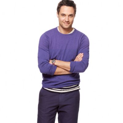 Slim cotton-cashmere crewneck sweater