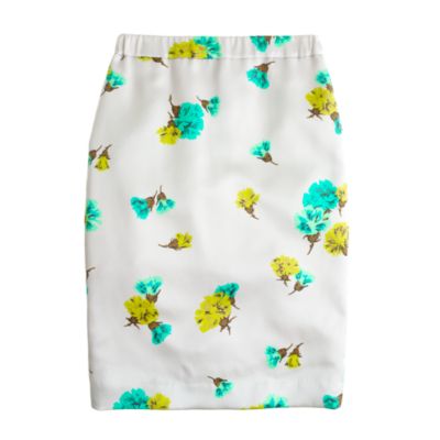 Collection No. 2 pencil skirt in tossed carnations
