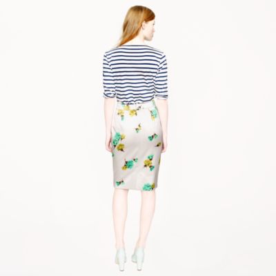 Collection No. 2 pencil skirt in tossed carnations