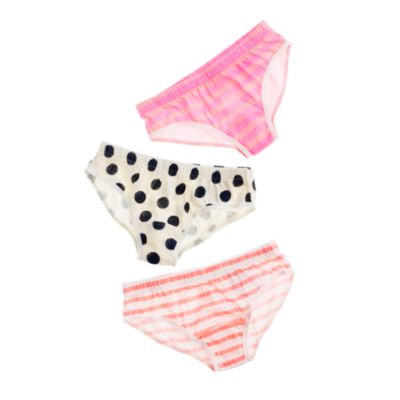 Girls' underwear three-pack